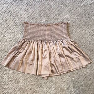 Natural life satin neutral flowy shorts